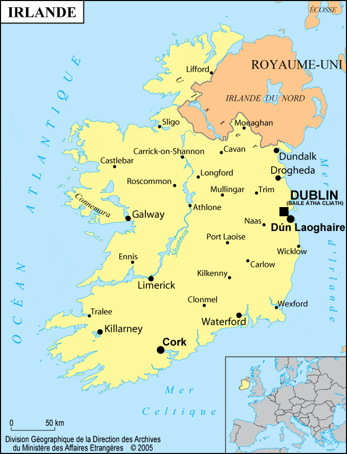 IRLANDE Carte d'identité: Irlande