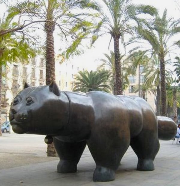 Statue de Botero à Barcelone