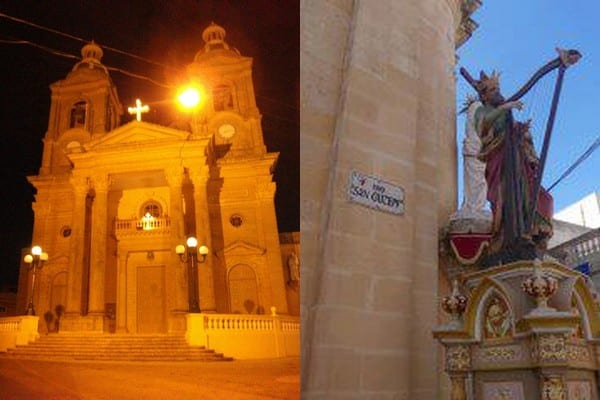 Eglise à Dingli - Statue à Rabat